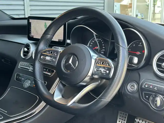メルセデス・ベンツ Ｃ２２０ｄ ステーションワゴン アバンギャルドAMGライン 茨城県 2018(平30)年 4.2万km ダイヤモンドホワイト 後期型 /RSP /ACC /黒革 /シートヒーター /ナビ /TV/BT/CarPlay /LED /レーンキープアシスト /ブラインドスポットアシスト /パワーテールゲート /M付パワーシート /パドルシフト /ETC2.0 /キーレスゴー /ドラレコ /純正18インチAW /ルーフレール /禁煙車