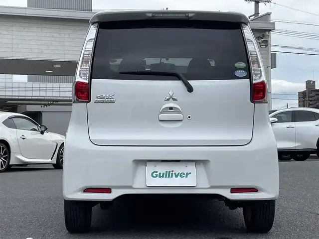 三菱 ｅＫカスタム G 広島県 2014(平26)年 3.9万km シルキーホワイト メモリナビ/フルセグテレビ/【Bluetooth/USB/CD/DVD/iPod】/全周囲カメラ/ドライブレコーダー（前のみ）/ETC/アイドリングストップ/ウィンカーミラー/ドアバイザー/プッシュスタート/HIDヘッドライト/電動格納ミラー