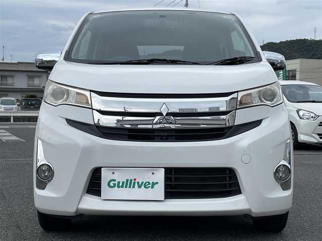 三菱 ｅＫカスタム G 広島県 2014(平26)年 3.9万km シルキーホワイト メモリナビ/フルセグテレビ/【Bluetooth/USB/CD/DVD/iPod】/全周囲カメラ/ドライブレコーダー/ETC/シートヒーター/アイドリングストップ/ウィンカーミラー/ドアバイザー/プッシュスタート/HIDヘッドライト/電動格納ミラー