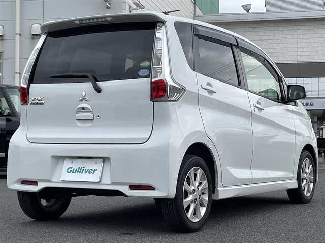 三菱 ｅＫカスタム G 広島県 2014(平26)年 3.9万km シルキーホワイト メモリナビ/フルセグテレビ/【Bluetooth/USB/CD/DVD/iPod】/全周囲カメラ/ドライブレコーダー/ETC/シートヒーター/アイドリングストップ/ウィンカーミラー/ドアバイザー/プッシュスタート/HIDヘッドライト/電動格納ミラー