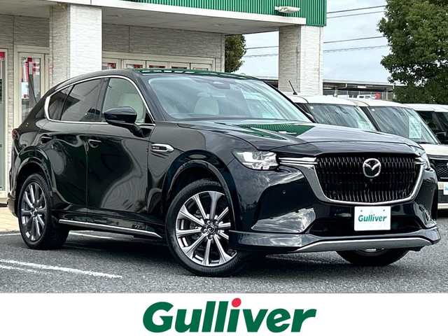マツダ ＣＸ－６０ XD エクスクルーシブモード 千葉県 2023(令5)年 3.1万km ジェットブラックマイカ ドライバーパーソナライゼーションシステムＰＫＧ　サンルーフ　革　ナビ　全方位カメラ　ＥＴＣ　ドラレコ　ＴＶ　電動リアゲート　ＢＴ　アップルカープレイ　１００Ｖ充電　追従クルコン　温冷シート　電動シート