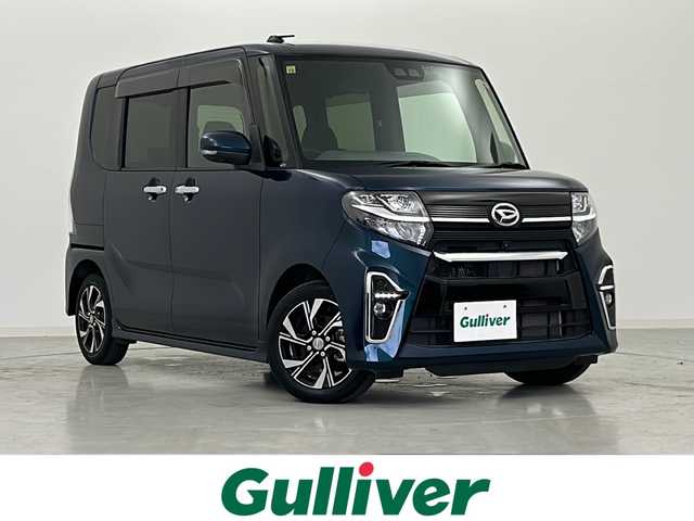ダイハツ タント カスタム X セレクション 徳島県 2020(令2)年 3.5万km レーザーブルークリスタルシャイン 禁煙車/ワンオーナー/スマートアシストIII/・衝突警報機能/・衝突回避支援ブレーキ機能/・車線逸脱警報機能/・誤発進抑制機能(前後)/・先行車発進お知らせ機能/・オートハイビーム/・コーナーセンサー(前後)/パノラマモニター/両側パワースライドドア/純正7インチSDナビ/(AM.FM.CD.DVD.BT)/バックカメラ/サイドカメラ/フルセグTV/ハーフレザーシート/前席シートヒーター/運転席ロングスライド機能/純正ドライブレコーダー(F)/純正１４インチAW/純正フロアマット/LEDヘッドライト/LEDフォグランプ/スマートキー×2/ロールアップサンシェード