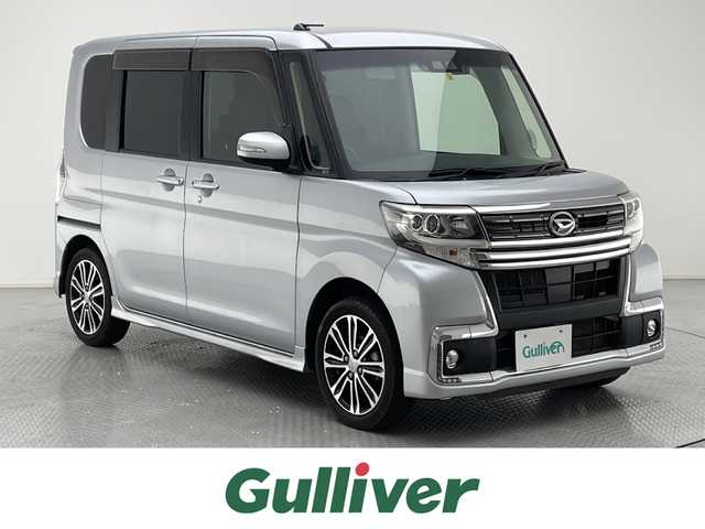 ダイハツ タント カスタム RS トップED SA Ⅲ 兵庫県 2017(平29)年 6.6万km ブライトシルバーメタリック  スマアシIII /　・衝突回避支援ブレーキ機構　・衝突警報機能/　・誤発進抑制制御機能　・車線逸脱警報機能/　・先行車発進おしらせ機能　・オートハイビーム/純正メモリーナビ（NSZP-X68D)/フルセグTV/CD・DVD再生可能/USB/バックカメラ/スマートキー/ETC/両側パワースライドドア/LEDヘッドライト/フォグランプ/D席シートヒーター/社外ドライブレコーダー/社外レーダー/リアコーナーセンサー/ドアバイザー/フロアマット/社外本革調シートカバー/保証書