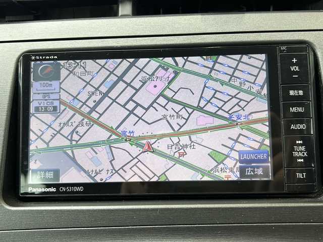 トヨタ プリウス S 静岡県 2010(平22)年 8万km シルバーM 社外ナビ/・Bluetooth/・DVD/・フルセグTV/主要装備/・バックカメラ/・ETC/・プッシュスタート/・オートライト/・横滑り防止/・社外アルミホイール/・パワーウィンドウ/・パワーステアリング