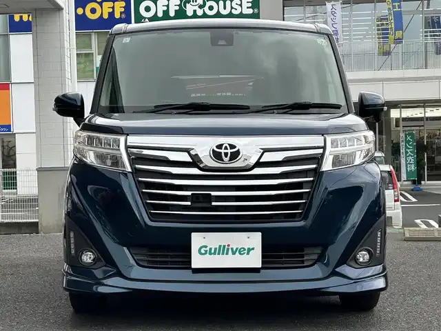 トヨタ ルーミー カスタムG S 長崎県 2017(平29)年 9.7万km レーザーブルークリスタルシャイン ワンオーナー/純正SDナビ(FM/AM/CD/BT/TV)/両側パワースライドドア/ビルトインETC/クルーズコントロール/バックカメラ/アイドリングストップ/純正フロアマット/純正アルミホイール/フロント・リアエアロ/オートライト/ABS/VSC/TCS/後方コーナーセンサー/衝突被害軽減システム/スマートキー/スペアキー/保証書
