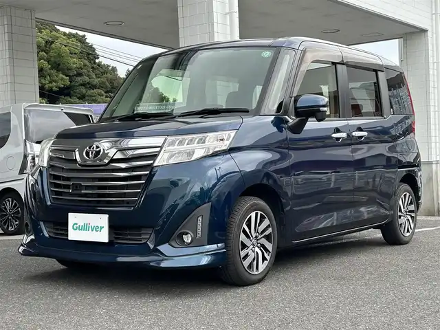 トヨタ ルーミー カスタムG S 長崎県 2017(平29)年 9.7万km レーザーブルークリスタルシャイン ワンオーナー/純正SDナビ(FM/AM/CD/BT/TV)/両側パワースライドドア/ビルトインETC/クルーズコントロール/バックカメラ/アイドリングストップ/純正フロアマット/純正アルミホイール/フロント・リアエアロ/オートライト/ABS/VSC/TCS/後方コーナーセンサー/衝突被害軽減システム/スマートキー/スペアキー/保証書
