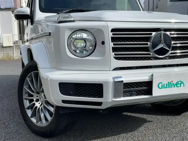 メルセデス・ベンツ ゲレンデヴァーゲン Ｇ４００ｄ AMGライン 神奈川県 2023(令5)年 0.6万km パール ワンオーナー/マヌファクトゥーアプログラム/AMGライン/ラグジュアリーパッケージ/サンルーフ/ブルメスターサウンド/レーダーセーフティパッケージ/黒革シート/純正メモリーナビ・地デジTV/純正USB/BT再生/360°カメラ/ETC2.0/純正前後ドライブレコーダー/前席パワーシート/エアシート/全席シートヒーター/レーダークルーズコントロール/PCS/LKA/BSM/標識認識/純正20インチAW/LEDライト/コーナーセンサー/パドルシフト/プッシュスタート/キーレス×2/R6/7年ディーラー整備記録/保証書・取説あり