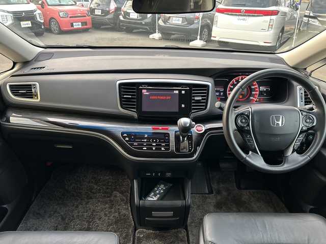 ホンダ オデッセイ アブソルート EX 長野県 2015(平27)年 13.8万km プレミアムヴィーナスブラックP (株)IDOMが運営する【じしゃロン長野店】の自社ローン対象車両になります。こちらは現金ご利用時の価格です。/自社ローンご希望の方は別途その旨お申付け下さい。/運転席、助手席シートヒーター/純正メーカーオプションナビ（ＤＶＤ，ＣＤ）　/ビルトインＥＴＣ/両側パワースライドドア/自ブレ/パドルシフト/クルーズコントロール/純正フリップダウンモニター/ドラレコ前のみ/プッシュスタート/ブラインドスポットモニター