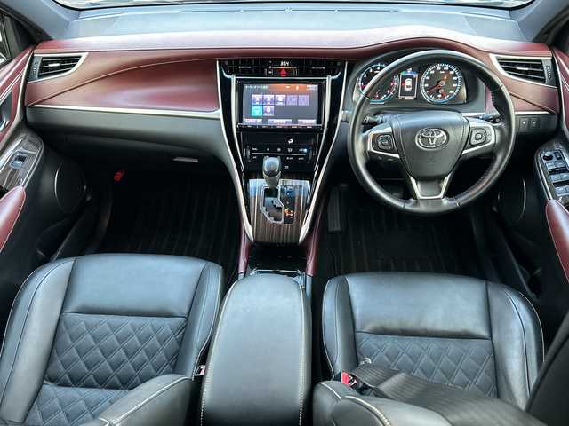 トヨタ ハリアー エレガンス 茨城県 2015(平27)年 5.7万km スパークリングブラックパールクリスタルシャイン 純正ナビ/-(SD/フルセグTV/BT/AM/FM）/禁煙車/バックカメラ/LEDヘッドライト/D席パワーシート/プッシュスタート/ハーフレザーシート/純正17アルミホイール/電動格納ミラー/アイドリングストップ/ETC/プッシュスタート