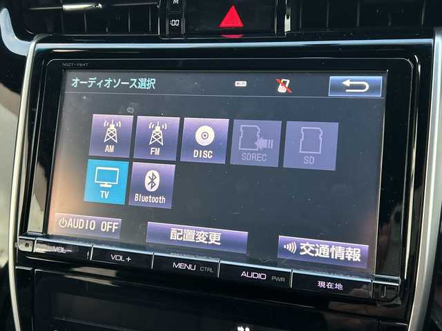 トヨタ ハリアー エレガンス 茨城県 2015(平27)年 5.7万km スパークリングブラックパールクリスタルシャイン 純正ナビ/-(SD/フルセグTV/BT/AM/FM）/禁煙車/バックカメラ/LEDヘッドライト/D席パワーシート/プッシュスタート/ハーフレザーシート/純正17アルミホイール/電動格納ミラー/アイドリングストップ/ETC/プッシュスタート