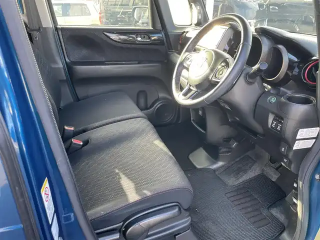 ホンダ Ｎ ＢＯＸ カスタム ターボ SSパッケージ 長崎県 2014(平26)年 8.4万km 青／シルバー 純正SDナビ/CD/DVD/BT/USB/フルセグTV/バックカメラ/両側パワースライドドア/ステアリングスイッチ/クルーズコントロール/パドルシフト/CTBA/LEDヘッドライト/オートライト