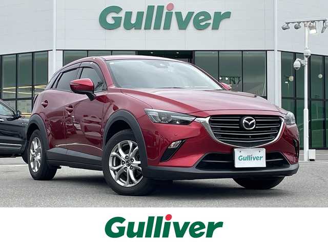 マツダ ＣＸ－３ 20S 佐賀県 2018(平30)年 4万km ソウルレッドクリスタルM 純正SDナビ(フルセグTV/CD/DVD/BT)/全方位モニター/衝突軽減ブレーキ/コーナーセンサー/クリアランスソナー/ドライブレコーダー/ETC/電子パーキング/オートホールド/BSM/革巻きステアリング/ステアリングリモコン/純正フロアマット/純正16インチアルミホイール/純正LEDヘッドライト/ドアバイザー