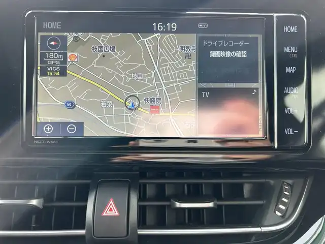 トヨタ Ｃ－ＨＲ G 福岡県 2019(令1)年 3.3万km ブラック/ホワイトパールクリスタルシャイン 2トーン ・純正ナビ/（BLUETOOTH/フルセグ/バックカメラ/・ETC/・ドライブレコーダー/・スペアキー/・クルーズコントロール/・レーンキープアシスト/・エアロパーツ/・LEDライト/・シートヒーター/・クリアランスソナー/・純正フロアマット/・アルミホイール/・プッシュスタート/・保証書/・取扱説明書
