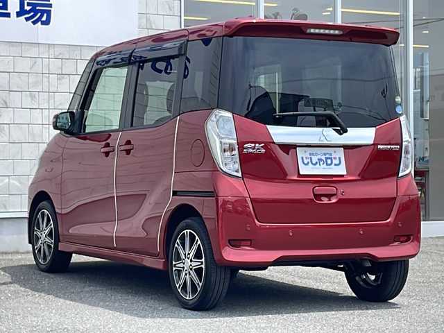 三菱 ｅＫスペース カスタムT セーフティプラスED 山口県 2019(令1)年 2.6万km レッドメタリック (株)IDOMが運営する【じしゃロン宇部店】の自社ローン専用車両になります。こちらは現金またはオートローンご利用時の価格です。自社ローンご希望の方は別途その旨お申付け下さい。/横滑り防止装置/レーンキープアシスト/オートマチックハイビーム/純正ナビ(フルセグ、iPod、AUX)/クルーズコントロール/衝突被害軽減システム/シートヒーター/ドラレコ/両側電動スライドドア/純正フロアマット/純正アルミホイール