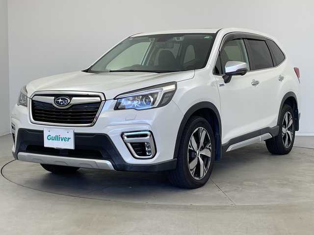 スバル フォレスター ハイブリッド アドバンス 新潟県 2019(令1)年 4.6万km クリスタルホワイトP アイサイトVer3/純正ナビ【CN-LR840D】/・フルセグ/・Bluetooth/・HDMI/全方位モニター/スマートキー/プッシュスタート/4WD/レーダークルーズ/サンルーフ/パワーバックドア/ETC/デジタルインナーミラー/純正ドライブレコーダー/ハーフレザーシート /前席シートヒーター/前席パワーシート/メモリーシート/ハンドルヒーター/純正18AW/LEDヘッドライト/オートライト/W＆サイドエアバック /カーテンエアバック