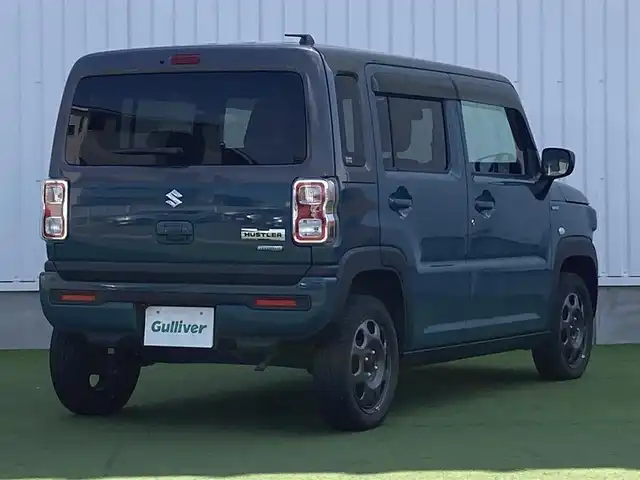 スズキ ハスラー HYBRID G 香川県 2021(令3)年 3.4万km デニムブルー ガンメタリック 2トーン 登録時走行距離：33694km/ケンウッド製メモリナビ/　CD DVD BT フルセグTV/バックカメラ/デュアルカメラブレーキサポート/レーンキープアシスト/クリアランスソナー/横滑り防止装置/アイドリングストップ/オートライト/レベラいざヘッドライト/前後ドライブレコーダー/ETC/シートヒーター/プッシュスタート/スマートキー/スペアキー