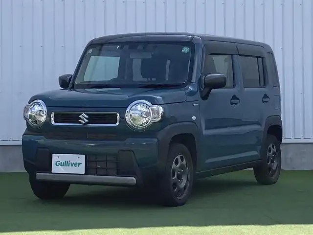 スズキ ハスラー HYBRID G 香川県 2021(令3)年 3.4万km デニムブルー ガンメタリック 2トーン 登録時走行距離：33694km/ケンウッド製メモリナビ/　CD DVD BT フルセグTV/バックカメラ/デュアルカメラブレーキサポート/レーンキープアシスト/クリアランスソナー/横滑り防止装置/アイドリングストップ/オートライト/レベラいざヘッドライト/前後ドライブレコーダー/ETC/シートヒーター/プッシュスタート/スマートキー/スペアキー