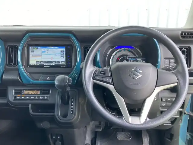 スズキ ハスラー HYBRID G 香川県 2021(令3)年 3.4万km デニムブルー ガンメタリック 2トーン 登録時走行距離：33694km/ケンウッド製メモリナビ/　CD DVD BT フルセグTV/バックカメラ/デュアルカメラブレーキサポート/レーンキープアシスト/クリアランスソナー/横滑り防止装置/アイドリングストップ/オートライト/レベラいざヘッドライト/前後ドライブレコーダー/ETC/シートヒーター/プッシュスタート/スマートキー/スペアキー