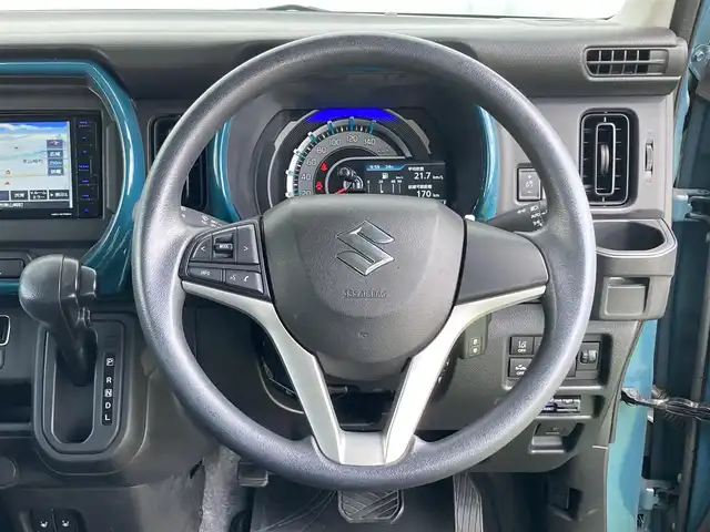 スズキ ハスラー HYBRID G 香川県 2021(令3)年 3.4万km デニムブルー ガンメタリック 2トーン 登録時走行距離：33694km/ケンウッド製メモリナビ/　CD DVD BT フルセグTV/バックカメラ/デュアルカメラブレーキサポート/レーンキープアシスト/クリアランスソナー/横滑り防止装置/アイドリングストップ/オートライト/レベラいざヘッドライト/前後ドライブレコーダー/ETC/シートヒーター/プッシュスタート/スマートキー/スペアキー