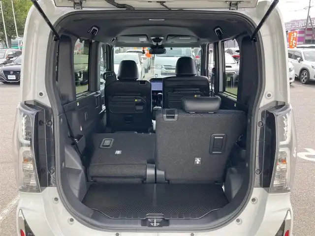 ダイハツ タント カスタム RS 鳥取県 2022(令4)年 1.2万km ブラックマイカメタリック/シャイニングホワイトパール スマートアシスト/純正10型ナビ【MMZN-Z72DS】/・フルセグ/Bluetooth/CD/DVD/全方位モニター/両側電動スライドドア/スマートキー/プッシュスタート/ビルトインETC/純正ドライブレコーダー/ハーフレザーシート/前席シートヒーター/純正AW/LEDヘッドライト/オートライト/W&サイドエアバック/カーテンエアバック/シートバックテーブル/ロールサンシェード