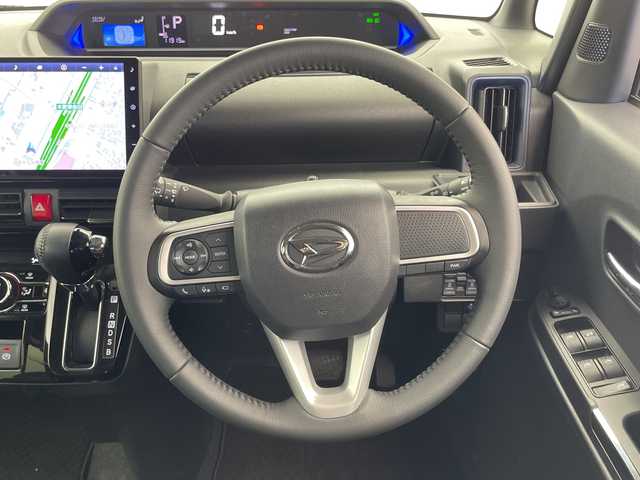 ダイハツ タント カスタム RS 千葉県 2022(令4)年 1.2万km ブラックマイカメタリック/シャイニングホワイトパール スマートアシスト/純正SDナビ/フルセグ/Bluetooth/CD/DVD/バックカメラ/全方位モニター/両側電動スライドドア/スマートキー/プッシュスタート/ビルトインETC/純正ドライブレコーダー/ハーフレザーシート/前席シートヒーター/純正AW/LEDヘッドライト/オートライト/W&サイドエアバック/カーテンエアバック/シートバックテーブル/ロールサンシェード