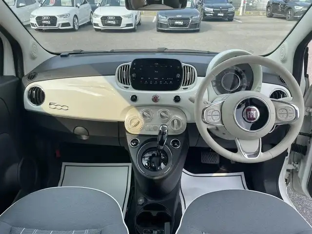フィアット ５００ 1．2 ポップ 滋賀県 2020(令2)年 3万km 白 純正ディスプレイオーディオ/Bluetooth/キーレス/アイドリングストップ/ETC/保証書/取扱説明書/スペアキー