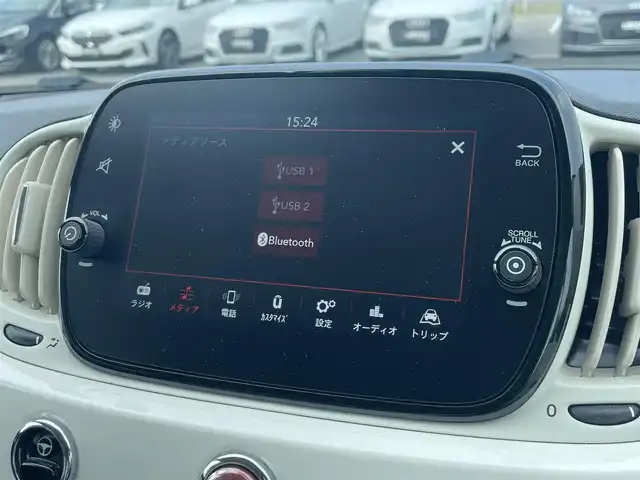 フィアット ５００ 1．2 ポップ 滋賀県 2020(令2)年 3万km 白 純正ディスプレイオーディオ/Bluetooth/キーレス/アイドリングストップ/ETC/保証書/取扱説明書/スペアキー