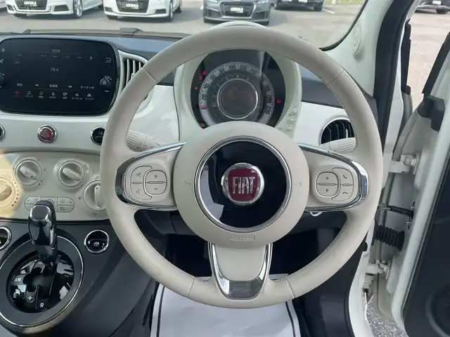フィアット ５００ 1．2 ポップ 滋賀県 2020(令2)年 3万km 白 純正ディスプレイオーディオ/Bluetooth/キーレス/アイドリングストップ/ETC/保証書/取扱説明書/スペアキー