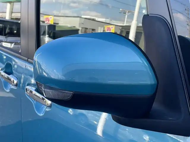 ダイハツ タント カスタム X 青森県 2023(令5)年 1万km ターコイズブルーマイカメタリック 4WD/前席シートヒーター/両側パワースライドドア/プッシュスタート/スマートキー×２/純正フロアマット/アイドリングストップ/衝突被害軽減システム