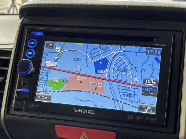 ホンダ Ｎ ＢＯＸ G SSパッケージ 滋賀県 2013(平25)年 6万km クリスタルブラックパール 禁煙車/KENWOODナビ/・ワンセグTV・CD・DVD・USB・AUX/バックカメラ/ETC/両側パワースライドドア/横滑り防止機能/ステアリングスイッチ/オートエアコン/LEDヘッドライト/ヘッドライトレベライザー/電動格納ミラー
