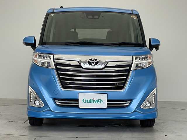 トヨタ ルーミー カスタムG 愛知県 2019(令1)年 6.6万km ファインブルーマイカメタリック 衝突被害軽減ブレーキ/7インチSDナビ（あり）/両側パワースライドドア/クルーズコントロール/シートヒーター/フルセグTV/CD/Bluetooth/バックカメラ/コーナーセンサー/純正アルミホイール/LEDヘッドライト/レーンキープアシスト/オートマチックハイビーム/ドライブレコーダー/ETC/ステアリングスイッチ/スマートキー/プッシュスタート