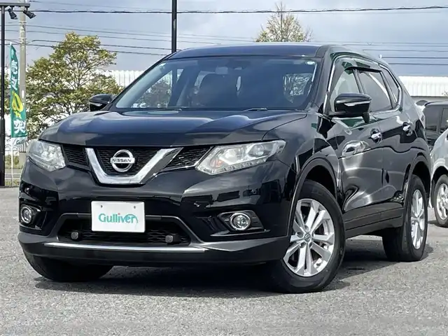 日産 エクストレイル 20X エマージェンシーブレーキ 道央・札幌 2017(平29)年 9万km ダイヤモンドブラック ４WD/純正SDナビ/DVD/SD/BT/AUX/エマージェンシーブレーキ/横滑り防止装置/ダウンヒルアシストコントロール/クリアランスソナー/バックカメラ/ビルトインETC/ECOMODE/前席シートヒーター/レザーシート/革巻きステアリング/ステアリングリモコン/プッシュスタート/スマートキー/LEDヘッドライト/オートライト/フォグランプ/電動格納ミラー/ウィンカーミラー/純正フロアマット/ドアバイザー