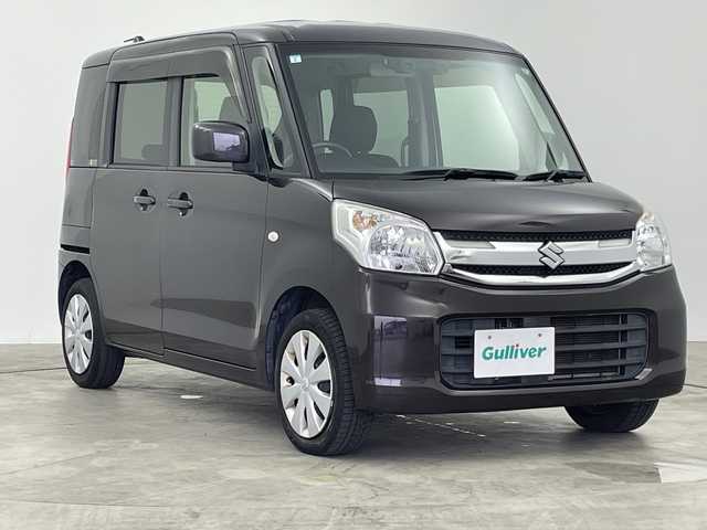 スズキ スペーシア G リミテッド 群馬県 2017(平29)年 6.9万km アーバンブラウンパールメタリック 雹害　メモリナビ　バックカメラ　ワンセグＴＶ　電動スライドドア　衝突被害軽減ブレーキ　レーンアシスト　シートヒーター　プッシュスタートボタン　スマートキー　取扱説明書　保証書　オートエアコン