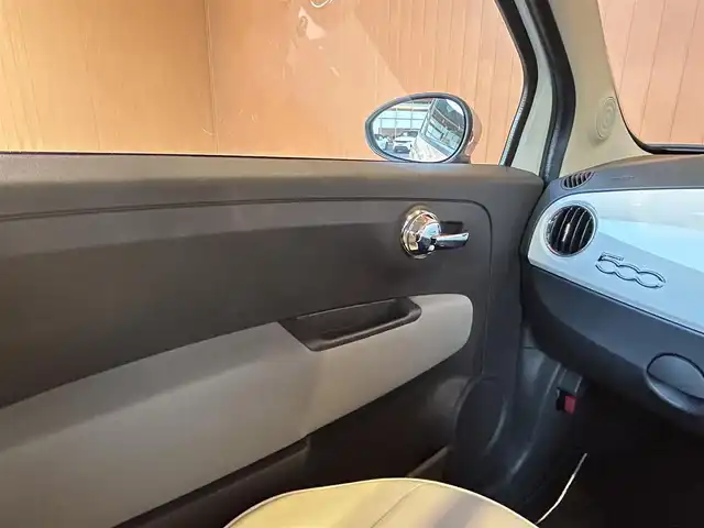 フィアット ５００ ツインエア ポップ 愛知県 2016(平28)年 9.8万km ビアンコ・ガーラ 登録時走行距離97957キロ/純正オーディオ/Bluetooth接続/USB入力端子/前方ドライブレコーダー/革シートカバー/リモコンキー/純正フロアマット/取扱説明書/保証書