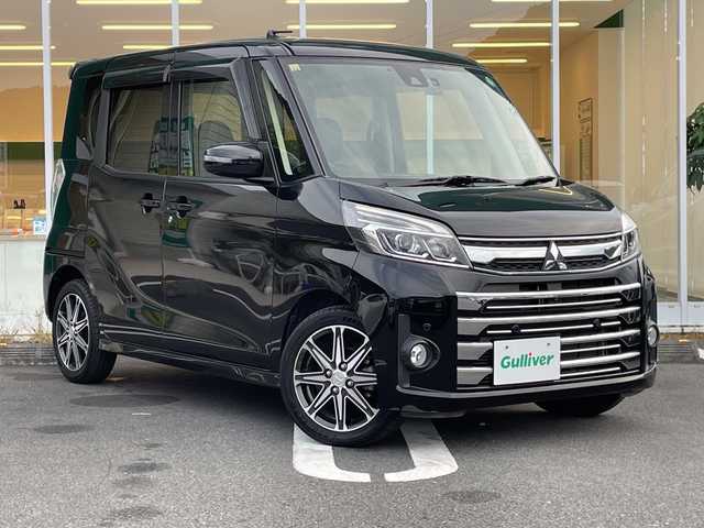 三菱 ｅＫスペース カスタムT セーフティパッケージ 愛媛県 2019(令1)年 4.4万km アメジストブラック 社外ナビ（KENWOOD）/・Bluetooth/・CD/DVD/マルチアラウンドビューモニター/両側パワースライドドア/衝突軽減ブレーキ/レーンキープアシスト/オートライト/オートマチックハイビーム/クルーズコントロール/LEDヘッドライト/シートヒーター/リアサーキュレーター/純正15インチAW/純正フロアマット/スマートキー/プッシュスタート