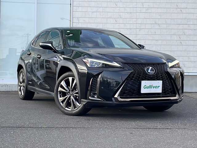 レクサス ＵＸ 250h Fスポーツ 岩手県 2021(令3)年 1.9万km グラファイトブラックガラスフレーク 純正10インチSDナビ/AM/FM/CD/DVD/Bluetooth/フルセグTV/純正オーディオ/バックカメラ/パノラミックビューモニター/ビルトインETC/ドライブレコーダー/レーダークルーズコントロール/衝突被害軽減ブレーキ/レーンキープアシスト/横滑り防止装置/パワーシート/シートヒーター/ステアリングヒーター/オートライト/オートハイビーム/LEDヘッドライト/フォグランプ/スマートキー/プッシュスタート/電動格納ミラー/純正18インチAW/社外AWスタッドレスタイヤ車載/純正フロアマット/パドルシフト/ワイヤレス充電器/保証書/取扱説明書
