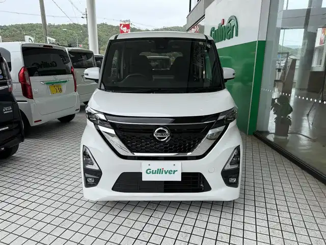 日産 ルークス HWS Gターボ プロパイロットED 京都府 2020(令2)年 5.2万km ホワイトパール 4WDターボ/プロパイロット/インテリジェントエマージェンシーブレーキ/踏み間違い衝突防止アシスト/車線逸脱警報/前方衝突予測警報/ふらつき警報/純正9インチメモリーナビ、地デジ、Bluetooth/アラウンドビューモニター/USB端子/ビルトインETC/ドライブレコーダー/オートライト/両側パワースライドドア /LEDヘッドランプ/ステアリングスイッチ/純正15インチアルミホイール