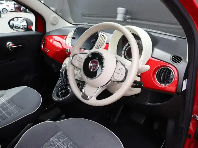 フィアット ５００ 1．2 ポップ 長野県 2019(令1)年 1.9万km 赤 純正Ｕｃｏｎｎｅｃｔタッチ式オーディオ/ＣａｒＰｌａｙ　/リモコンキー　/横滑り防止