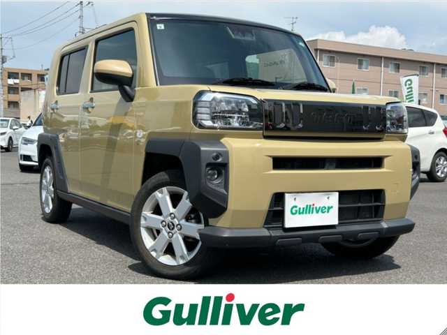 ダイハツ タフト G 広島県 2021(令3)年 4.2万km サンドベージュメタリック メッキパック/ガラスルーフ/純正ナビ/「フルセグTV/CD/DVD/Bluetooth」/バックカメラ/ETC/シートヒーター「D/N席」/衝突被害軽減システム/前後コーナーセンサー/先行車発進お知らせ機能/車線逸脱警報/標識認識機能/ふらつき警報/電動パーキングブレーキ/電動ホールド機能/LEDヘッドライト/フォグランプ/アダプティブハイビーム/純正15インチAW/純正フロアマット/保証書/取扱説明書