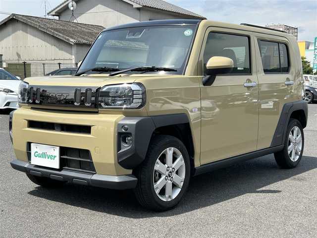 ダイハツ タフト G 広島県 2021(令3)年 4.2万km サンドベージュメタリック メッキパック/ガラスルーフ/純正ナビ/「フルセグTV/CD/DVD/Bluetooth」/バックカメラ/ETC/シートヒーター「D/N席」/衝突被害軽減システム/前後コーナーセンサー/先行車発進お知らせ機能/車線逸脱警報/標識認識機能/ふらつき警報/電動パーキングブレーキ/電動ホールド機能/LEDヘッドライト/フォグランプ/アダプティブハイビーム/純正15インチAW/純正フロアマット/保証書/取扱説明書