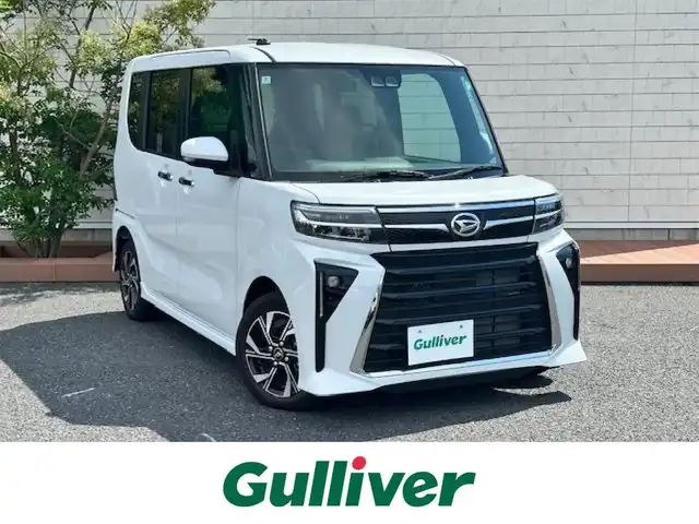 ダイハツ タント カスタム X 茨城県 2024(令6)年 0.3万km シャイニングホワイトパール 両側パワースライドドア　/シートヒーター　/ＬＥＤライト　/コーナーセンサー前後　/アイドリングストップ　/オートライト　/レーンキープアシスト　/パーキングアシスト　/プッシュスタート　/エアバックＷ＋サイド/パワーステアリング/パワーウィンドウ/スペアキー/純正14インチアルミホイール