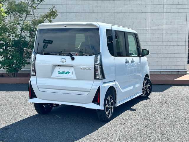 ダイハツ タント カスタム X 茨城県 2024(令6)年 0.3万km シャイニングホワイトパール 両側パワースライドドア　/シートヒーター　/ＬＥＤライト　/コーナーセンサー前後　/アイドリングストップ　/オートライト　/レーンキープアシスト　/パーキングアシスト　/プッシュスタート　/エアバックＷ＋サイド/パワーステアリング/パワーウィンドウ/スペアキー/純正14インチアルミホイール