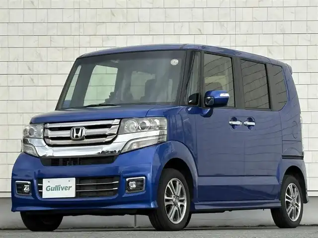 ホンダ Ｎ ＢＯＸ カスタム SSパッケージ 岩手県 2017(平29)年 3.5万km ブリリアントスポーティブルーメタリック2トーン 禁煙車/4WD/両側パワースライドドア/前席シートヒーター/2列目サンシェード/純正ナビ/→フルセグTV/Bluetooth/CD/DVD/FM/AM/バックカメラ/ステアリングスイッチ/横滑り防止装置/オートライト/LEDヘッドライト/フォグライト/〇プッシュスタート/〇電動格納ミラー/〇ウィンカーミラー/〇フロアマット/〇シガーソケット/〇スマートキー/スペアキー/ビルトインETC