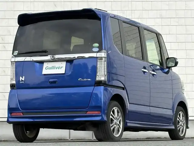 ホンダ Ｎ ＢＯＸ カスタム SSパッケージ 岩手県 2017(平29)年 3.5万km ブリリアントスポーティブルーメタリック2トーン 禁煙車/4WD/両側パワースライドドア/前席シートヒーター/2列目サンシェード/純正ナビ/→フルセグTV/Bluetooth/CD/DVD/FM/AM/バックカメラ/ステアリングスイッチ/横滑り防止装置/オートライト/LEDヘッドライト/フォグライト/〇プッシュスタート/〇電動格納ミラー/〇ウィンカーミラー/〇フロアマット/〇シガーソケット/〇スマートキー/スペアキー/ビルトインETC