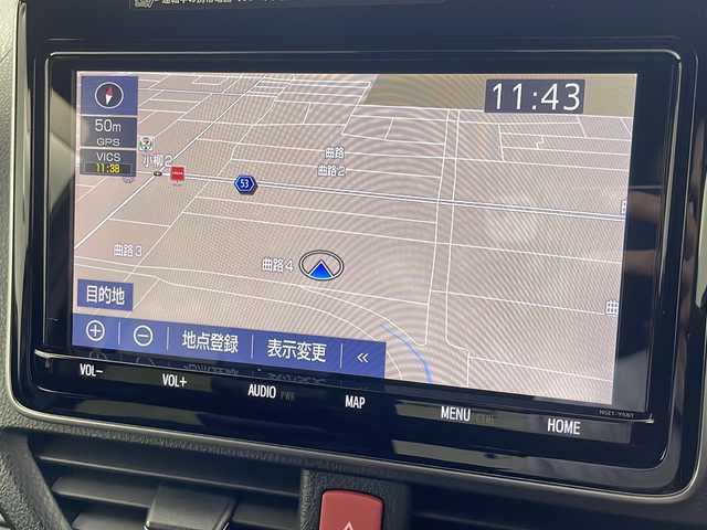トヨタ ヴォクシー ハイブリッド ZS 煌Ⅲ 岐阜県 2020(令2)年 4.1万km イナズマスパーキングブラックガラスフレーク 純正９インチナビ　NSZT-Y68T/CD/DVD/Bluetooth/フルセグTV/バックカメラ　/両側パワースライドドア　/衝突軽減ブレーキ　/レーンキープアシスト　/クリアランスソナー　/パーキングサポートブレーキ　/先行車発進通知　/オートLEDライト　/オートハイビーム　/クルーズコントロール　/ETC　/前後ドライブレコーダー/ハーフレザー調シート　/前席シートヒーター/ステアリングスイッチ/純正１６インチアルミホイール