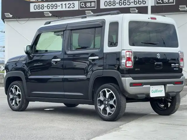 スズキ ハスラー Jスタイル 徳島県 2021(令3)年 5万km ブルーイッシュブラックパール 社外8インチSDナビ　CN-RZ865/（BT/フルセグ/DISC/USB）/バックカメラ/全方位カメラ/デュアルカメラブレーキサポート/ビルトインETC/アイドリングストップ/D/N席シートヒーター/LEDヘッドライト/純正フロアマット/オートライト/ドアバイザー/フォグライト/取扱説明書/新車時保証書