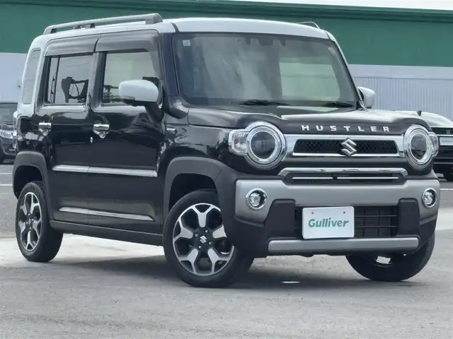 スズキ ハスラー Jスタイル 徳島県 2021(令3)年 5万km ブルーイッシュブラックパール 社外8インチSDナビ　CN-RZ865/（BT/フルセグ/DISC/USB）/バックカメラ/全方位カメラ/デュアルカメラブレーキサポート/ビルトインETC/アイドリングストップ/D/N席シートヒーター/LEDヘッドライト/純正フロアマット/オートライト/ドアバイザー/フォグライト/取扱説明書/新車時保証書
