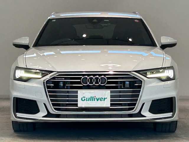 アウディ Ａ６ アバント 55TFSIクワトロ Sライン 宮城県 2021(令3)年 6.1万km パール ４WD/純正ナビ/全周囲カメラ/Bluetooth/マルチインフォメーション/レーダークルーズコントロール/パドルシフト/本革シート/パワーシート/シートヒーター/シートメモリー/ルーフレール/ETC/ドライブレコーダー/LEDヘッドライト/スマートキー