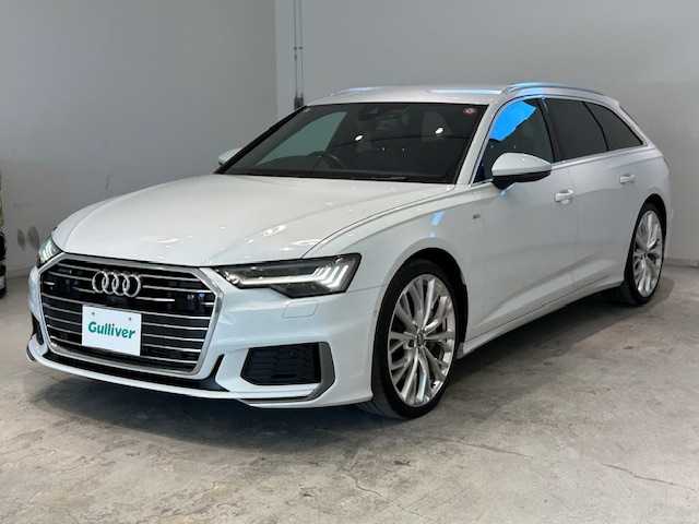 アウディ Ａ６ アバント 55TFSIクワトロ Sライン 宮城県 2021(令3)年 6.1万km パール ４WD/純正ナビ/全周囲カメラ/Bluetooth/マルチインフォメーション/レーダークルーズコントロール/パドルシフト/本革シート/パワーシート/シートヒーター/シートメモリー/ルーフレール/ETC/ドライブレコーダー/LEDヘッドライト/スマートキー