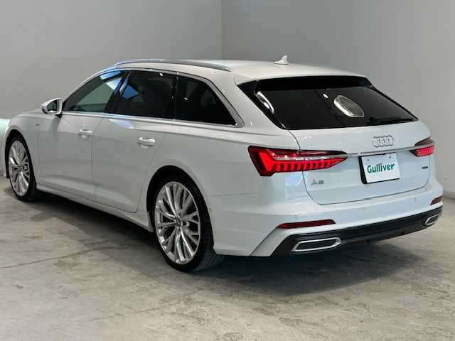 アウディ Ａ６ アバント 55TFSIクワトロ Sライン 宮城県 2021(令3)年 6.1万km パール ４WD/純正ナビ/全周囲カメラ/Bluetooth/マルチインフォメーション/レーダークルーズコントロール/パドルシフト/本革シート/パワーシート/シートヒーター/シートメモリー/ルーフレール/ETC/ドライブレコーダー/LEDヘッドライト/スマートキー
